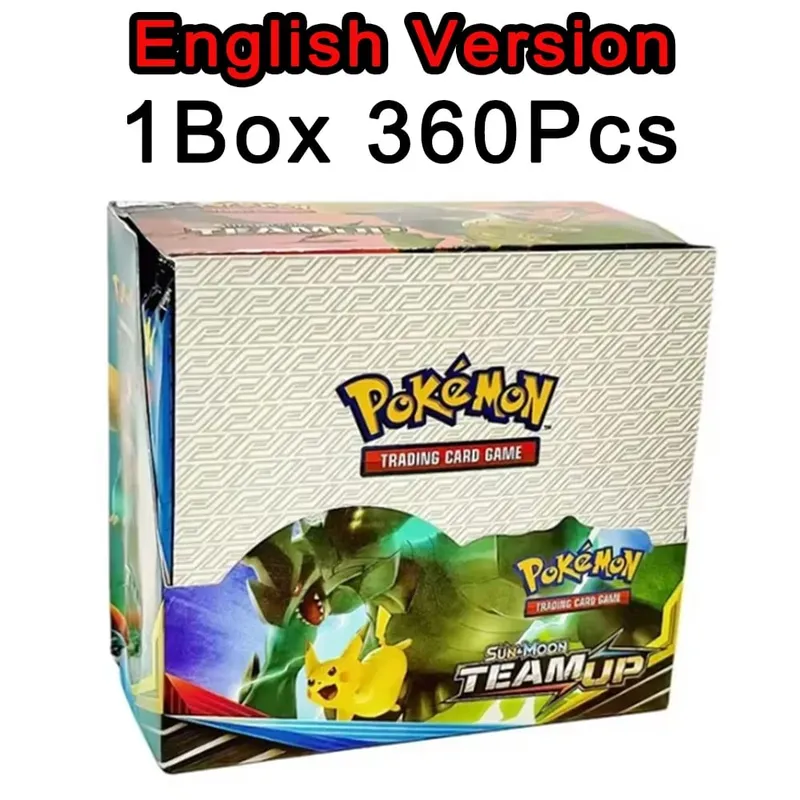 ** 360 unidades EnglishPokémonCards SunMoon Destinado PSrismatic Evolutions Scarlet Violet 151 PALDEAN Booster Battle Transaction Card
