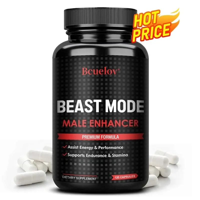 L-Arginine Capsules - Enhance Muscle Building Endurance Energy Boost Improve Men's Muscle Health Dietary Supplement NON-GMO