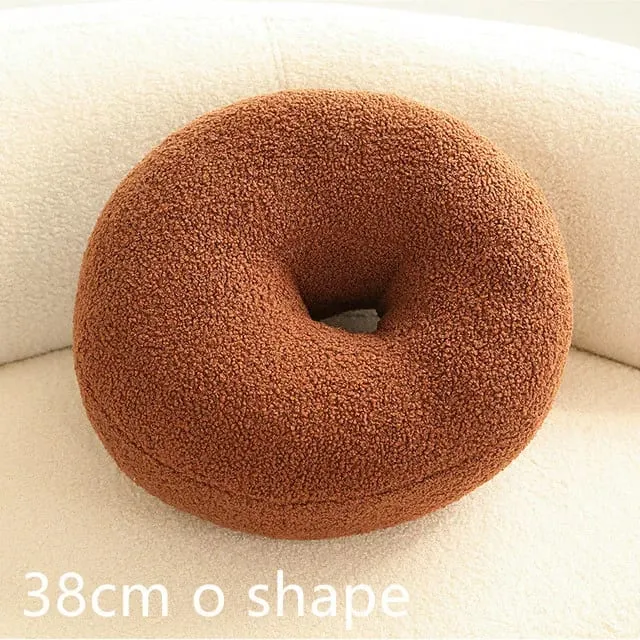 New Nordic Ball Solid Color Cushion Stuffed Flower Plush Pillow for Sofa Waist Office Cushion Kid Toy Gifts Home Decoration