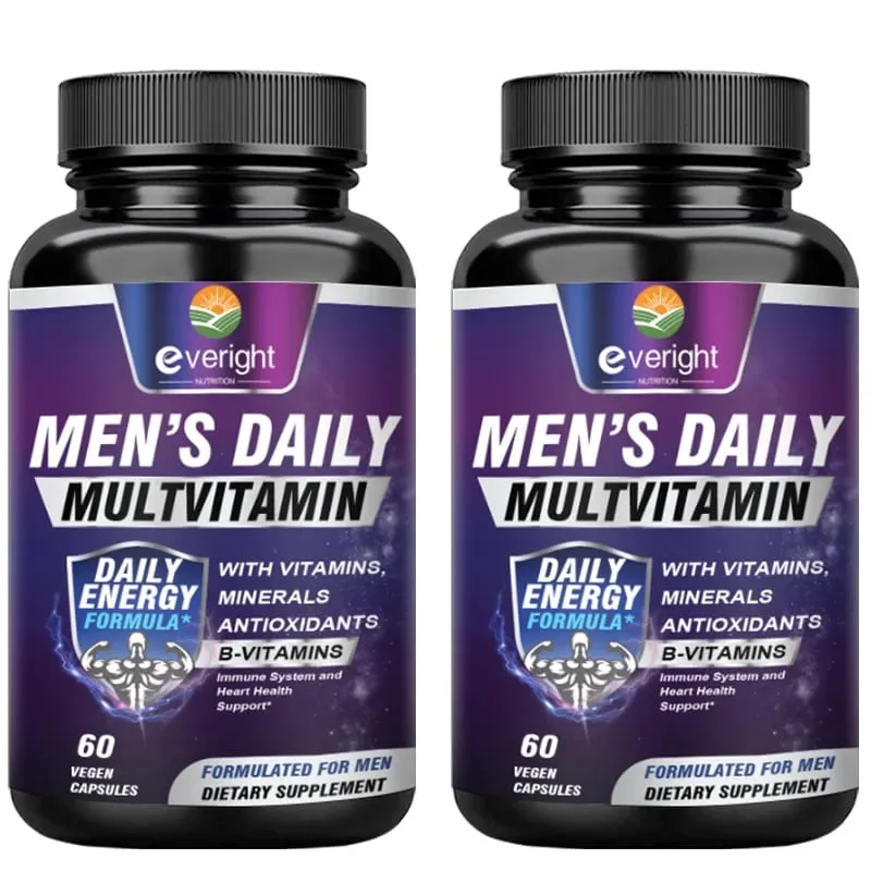 Multivitamínico Masculino – Reforço Imunológico com Vitaminas A B12 C D | Energia Diária e Não-OGM
