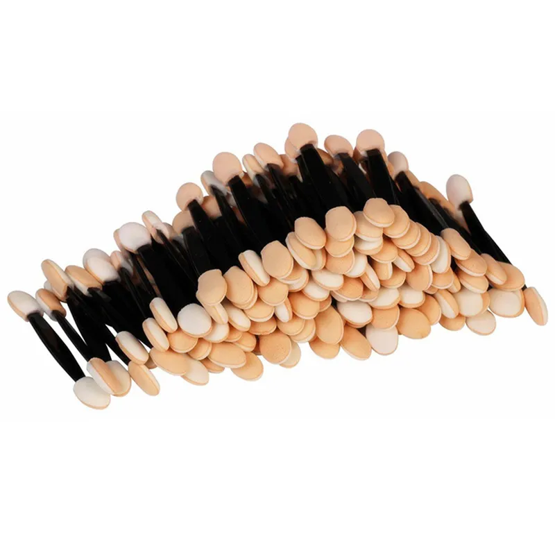 30/50pcs aplicadores de sombra de dupla face em esponja a granel pincéis de sombra de olho descartáveis ​​mini pincéis de maquiagem pincéis de pó de unhas