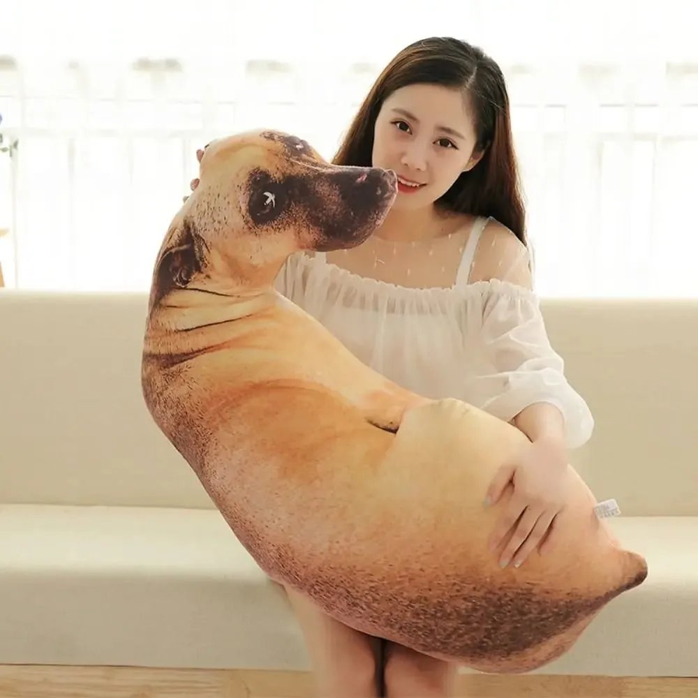 Almofada 3D de animais realistas Soft Criativo Cachorro Almofada Almofada para escritório — image 4