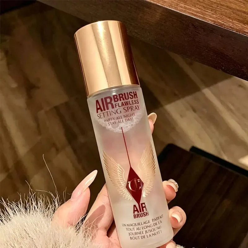 CT Configuração Spray Ilumina o Pó Compacto Dois Tons Coração Blush Hidratante Máscara Labial Destaque Escova Cabeça Maquiagem Essência