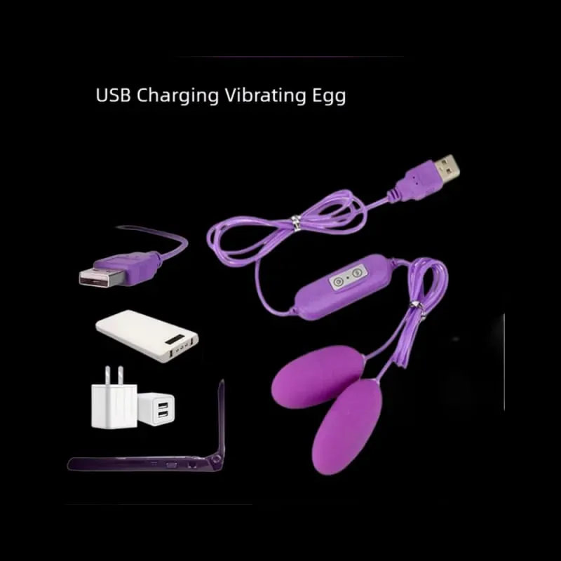 12 速 USB 充電子彈振動器雞蛋假陽具雙振動刺激器按摩器成人女性性玩具