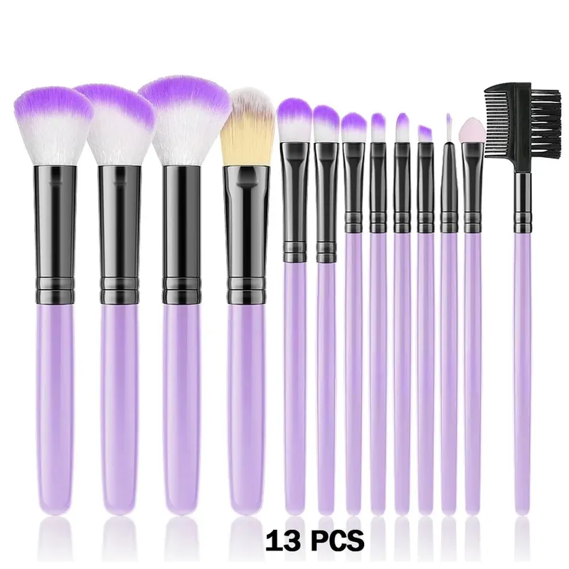 Conjunto de pincéis de maquiagem, 10/32 peças, pó macio, base, contorno, blush, corretivo, sombra, iluminador, ferramenta de beleza