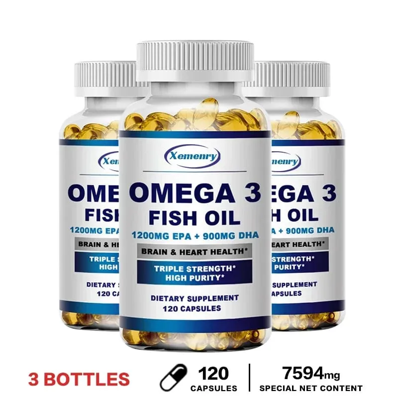 Omega 3 Fish Oil - Benefits The Cardiovascular System Protects Eye Fatigue Cognitive Function and Learning Ability