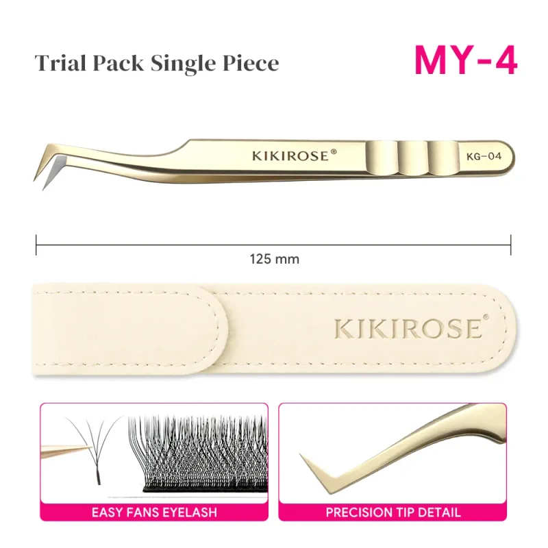 Pinça aplicadora de cílios de precisão, para extensão de cílios, conjunto de cílios postiços, aço inoxidável, ferramenta de maquiagem para salão de beleza