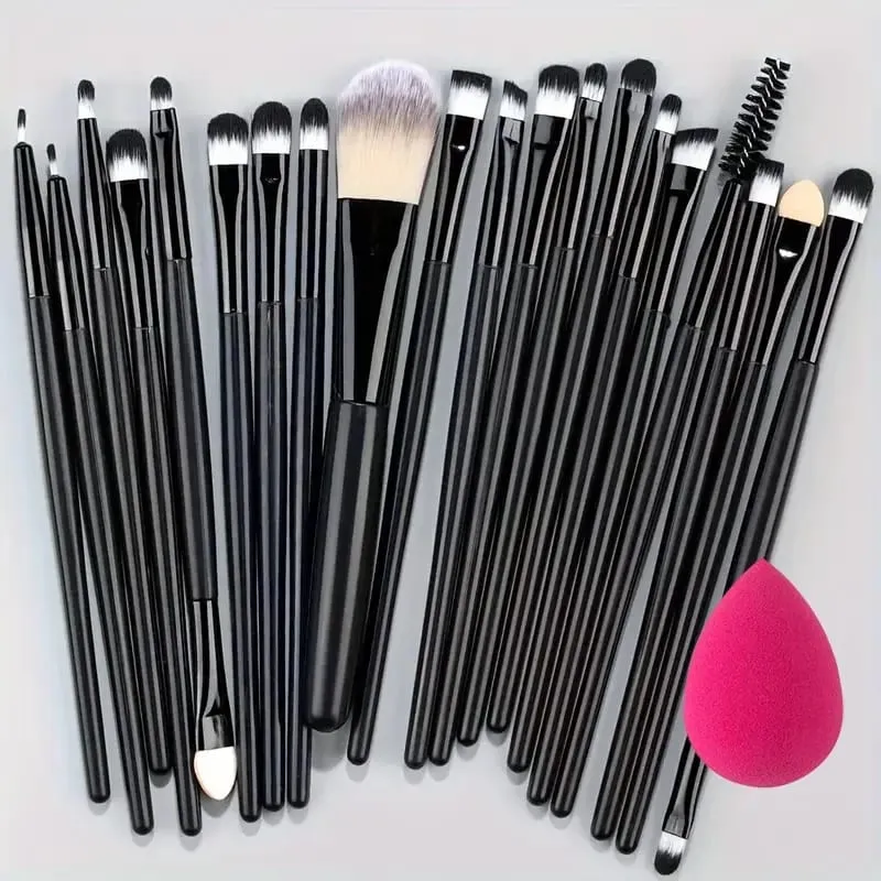 Conjunto de pincéis de maquiagem, 8 peças-20 peças, macio, fofo, sombra, detalhe, corretivo, blush, pó solto, base, iluminador, ferramenta de beleza