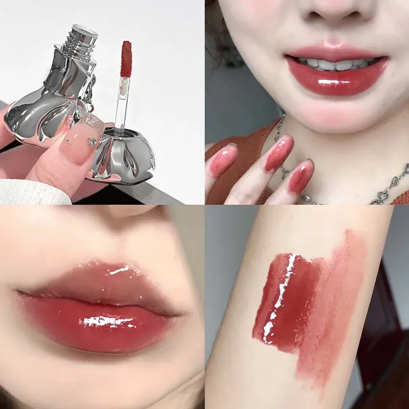 Bowknot Lip Gloss Set Water Light Plump Lips High Shine Sheer to Buildable Color Everyday Casual Vibe Makeup — image 10