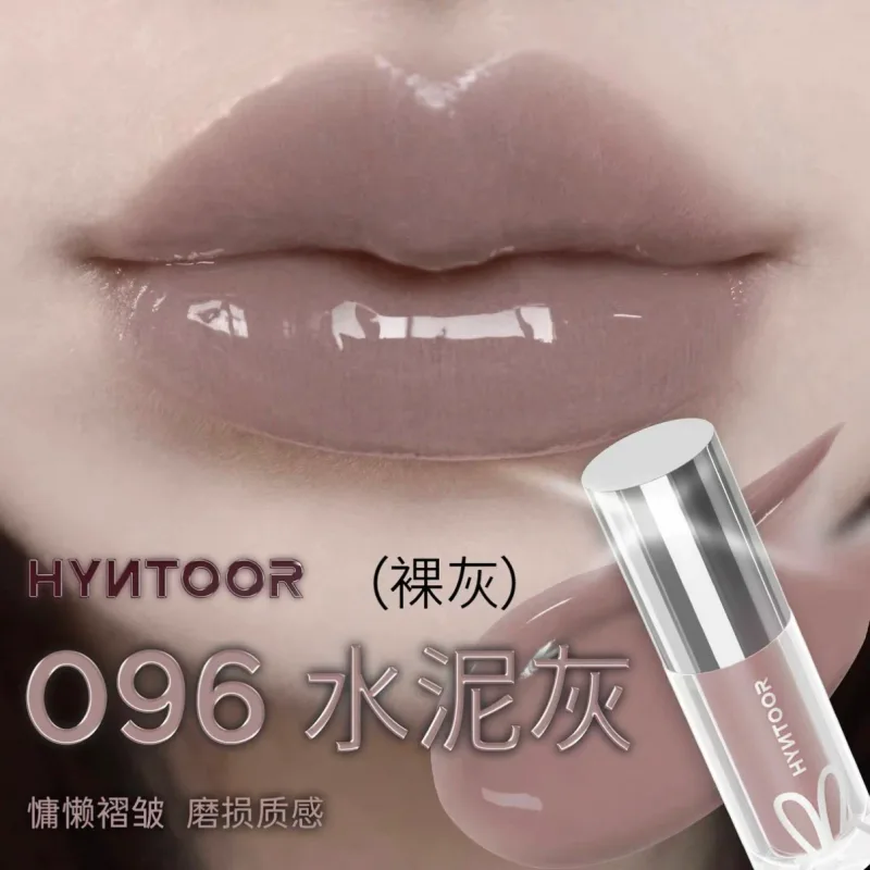 Hyntoor batom preto com glitter gótico, conjunto de cores duplas, prata fosca, nutritivo, cetim escuro, metálico, efeito esfumaçado diário