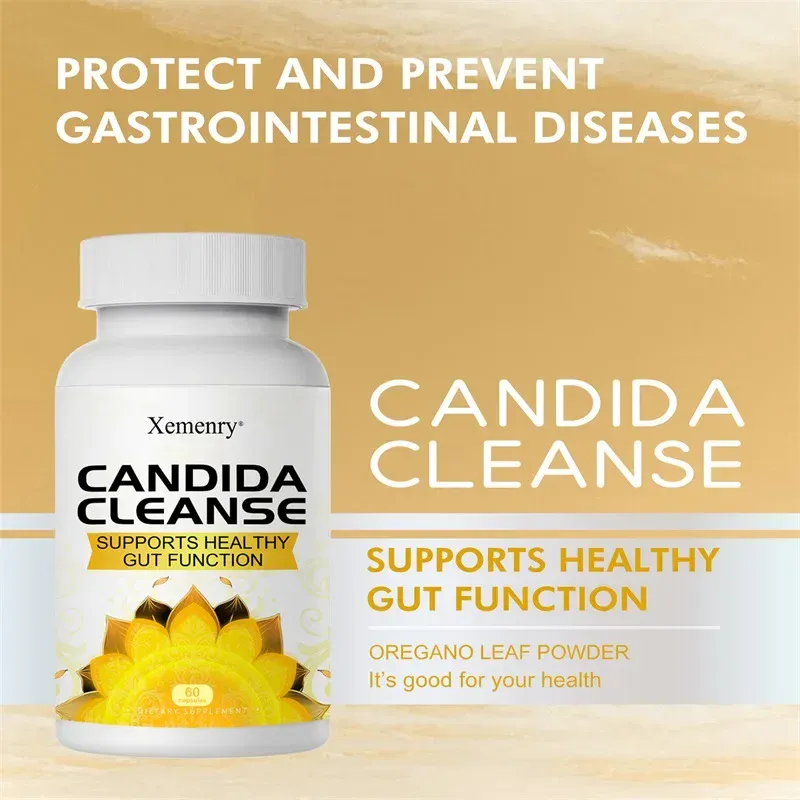 Candida Cleanse - Promotes Intestinal Health Detoxification Intestinal Cleansing Promote Digestion & Metabolism Immunity