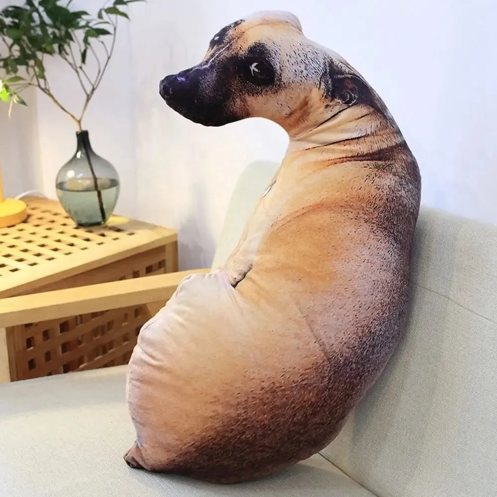 Almofada 3D de animais realistas Soft Criativo Cachorro Almofada Almofada para escritório — image 6