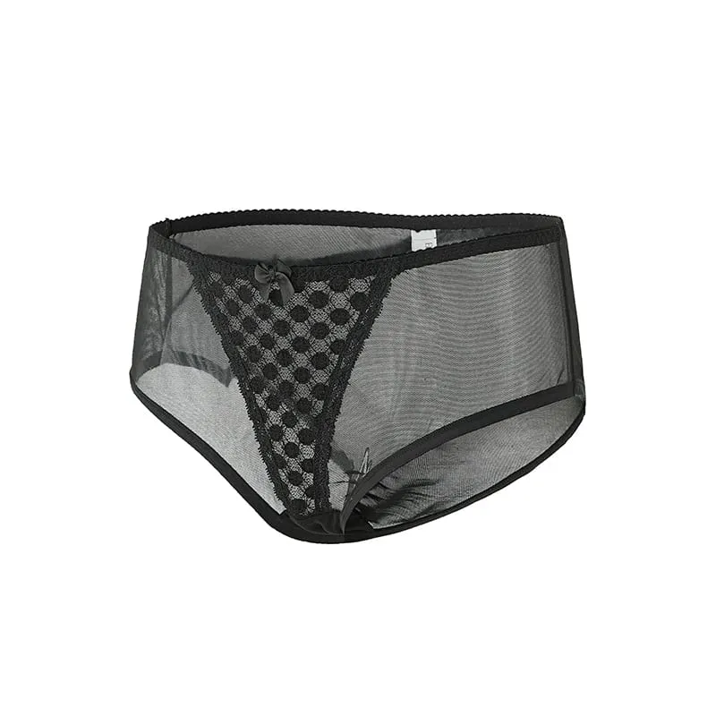 Mulheres curvilíneas plus size polka dot malha sutiã de renda conjunto calcinha underwire suporte figura completa copo grande e f g h i lingerie respirável 2 peças — image 4