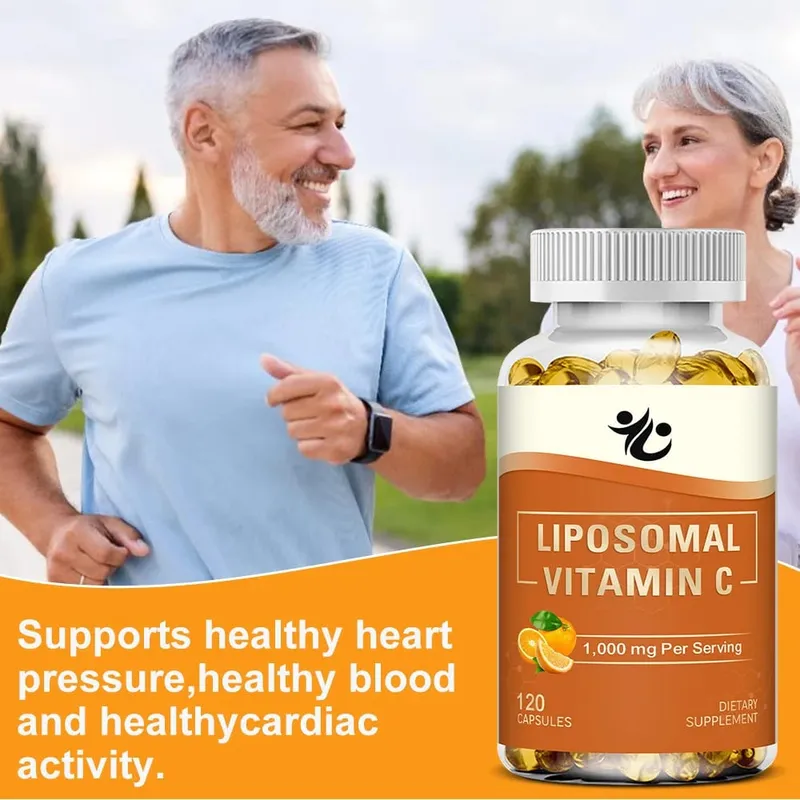 Liposomal Vitamin C 1000mg Capsules-Support Immune Defense Collagen Production Skin Radiance Cognitive & Circulatory Wellness
