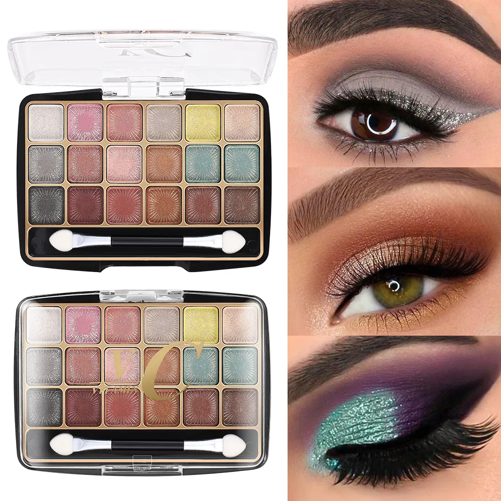 Paleta de sombra fosca com 18 cores, maquiagem barata, cosméticos coreanos, iluminador, maquiagem de luxo de longa duração para mulheres — image 4