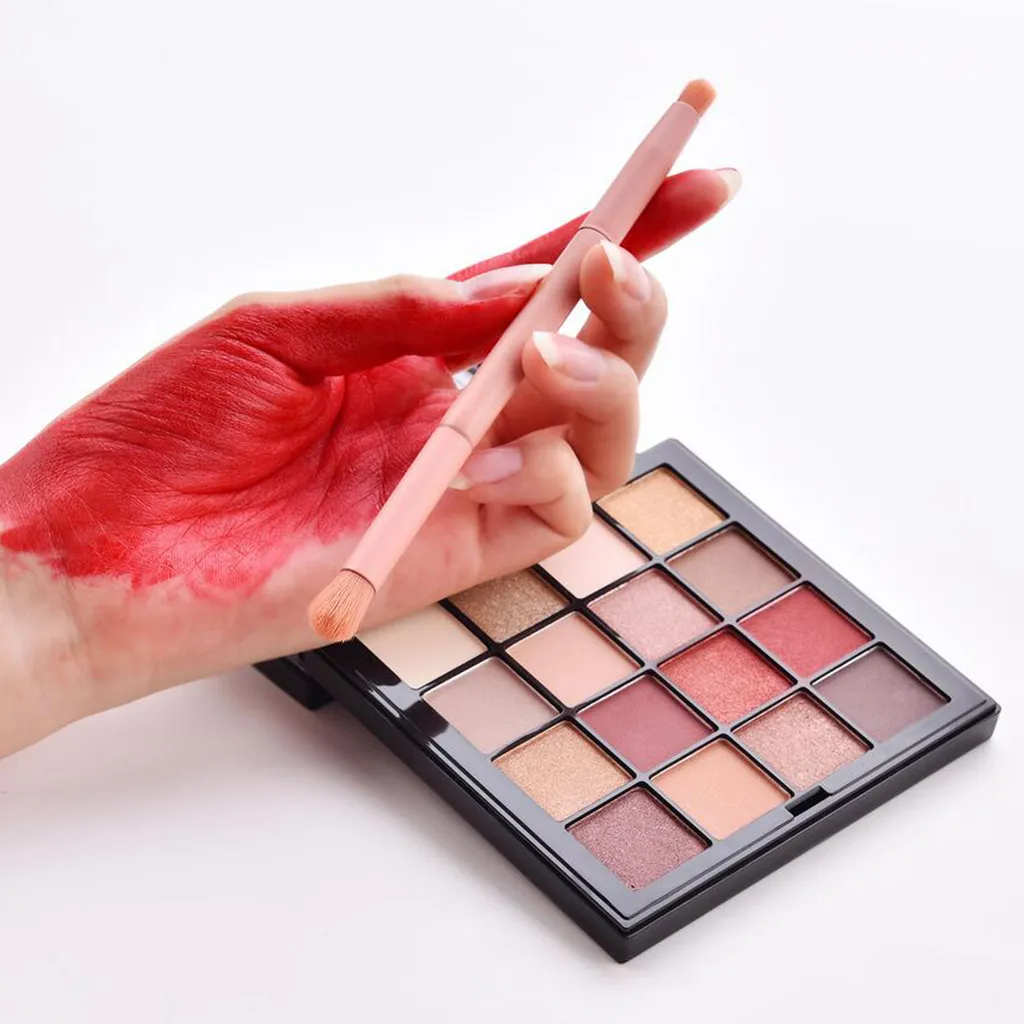 Pincéis de maquiagem profissional, sombra, blush, rosto, lábios, ferramenta rosa