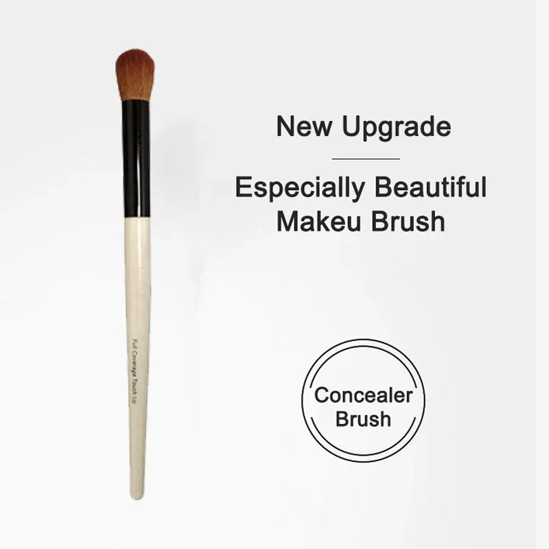 1pc pincéis de maquiagem corretivo punho de madeira maciça embelezar o rosto ferramentas de beleza cosmética para mulheres