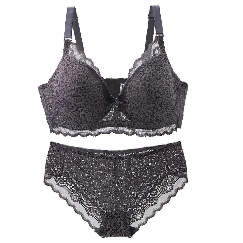 2027New Thin Mode Push Up Bra Sets 34/75 36/80 38/85 40/90 42/95 44/100 BCDE Underwear For Women Lingerie