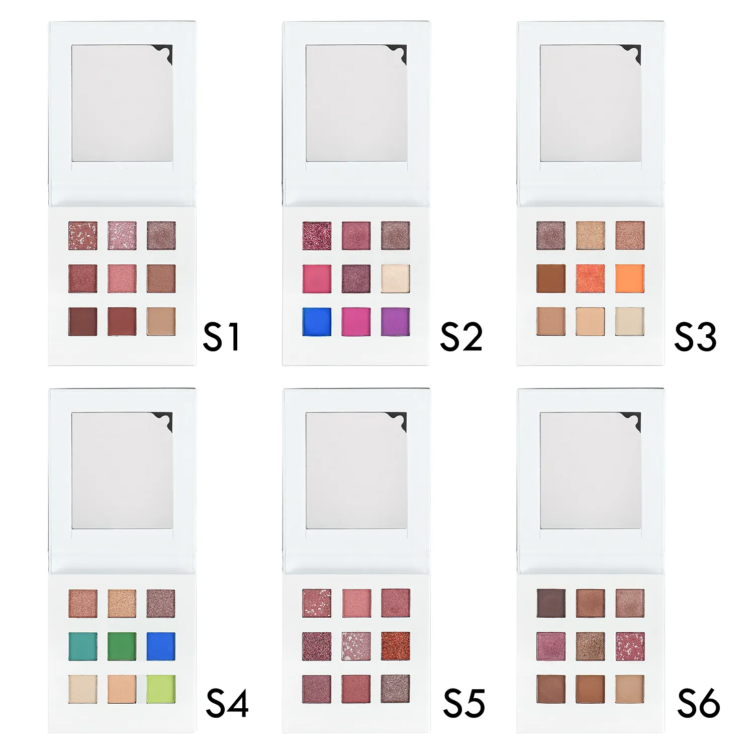 Alta pigmentada shimmer sombra fosco cosméticos paleta de sombra personalizada vegan compõem venda quente sombra de olho