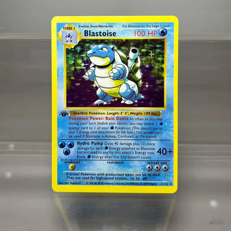 PKM Cards 1st Edition Charizard Blastoise Dragonite 1996 Base Set Single Foil Cards Game Collection Cards PTCG Proxy Cards