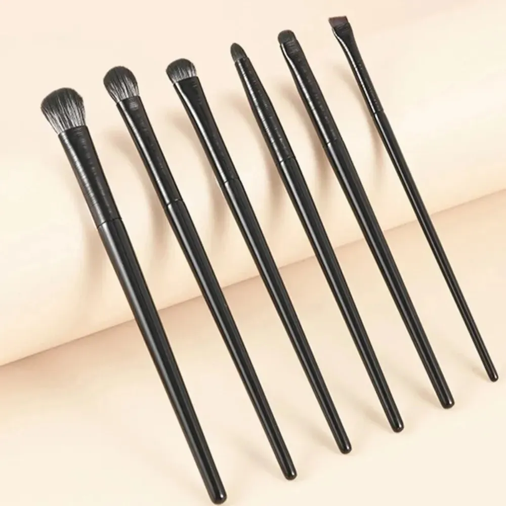 5/6pcs convenientes pincéis de sombra multiuso macios com alça de plástico pincéis de maquiagem de manchas compõem ferramentas