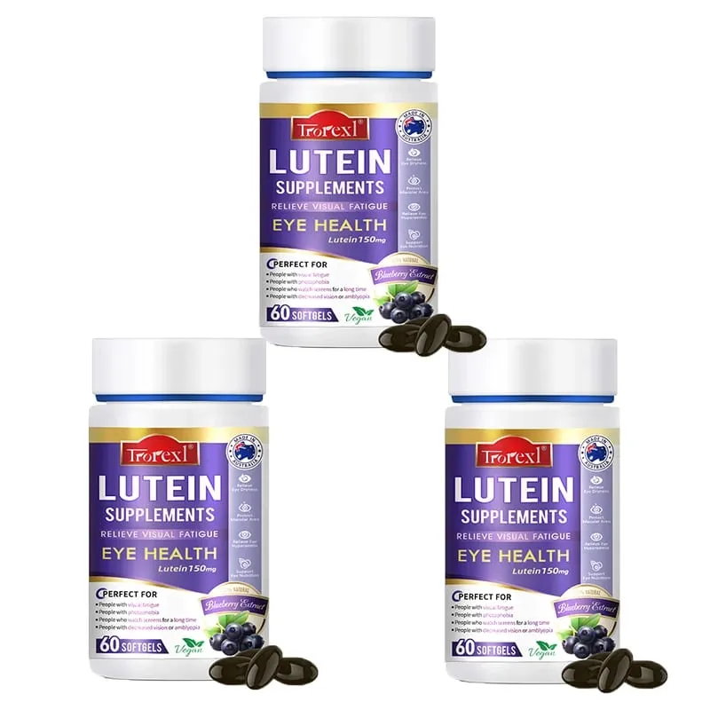 Suplemento de extrato de luteína Trorexl Restore Vision para fadiga ocular, alívio da fadiga ocular, olhos vermelhos e secos