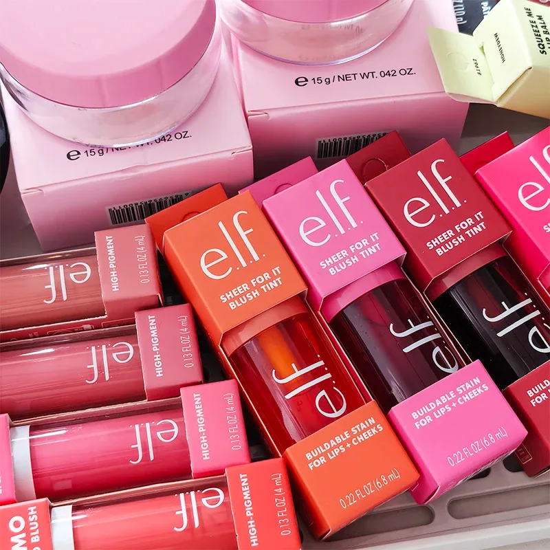 Marca quente elf 2 pçs duo conjunto manga-melancia hortelã-chocolate bubblegum-cereja bálsamo labial hidratante duradouro brilho labial cosméticos