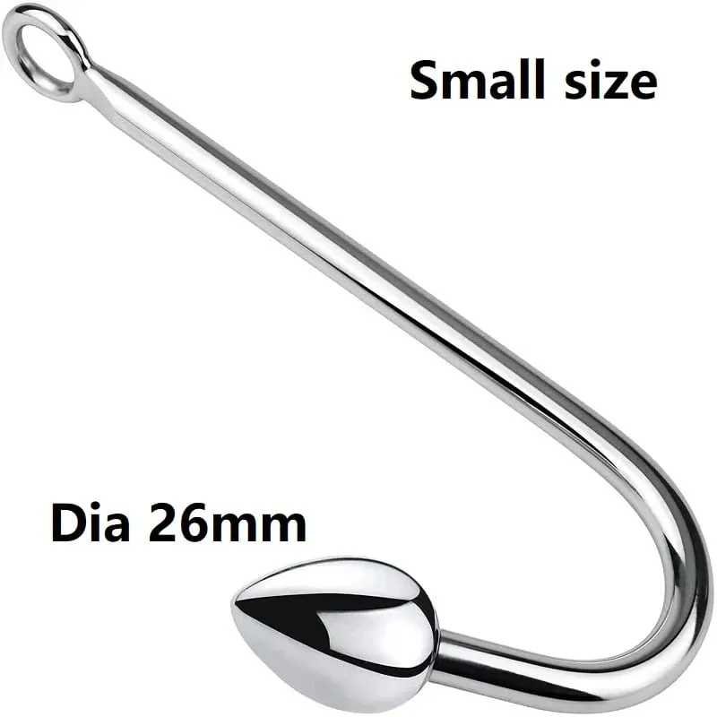 Pequeno médio grande 3 bolas conjunto de metal anal gancho contas cabeça butt plug dilatador massageador de próstata inserção bdsm brinquedo sexual para o sexo masculino