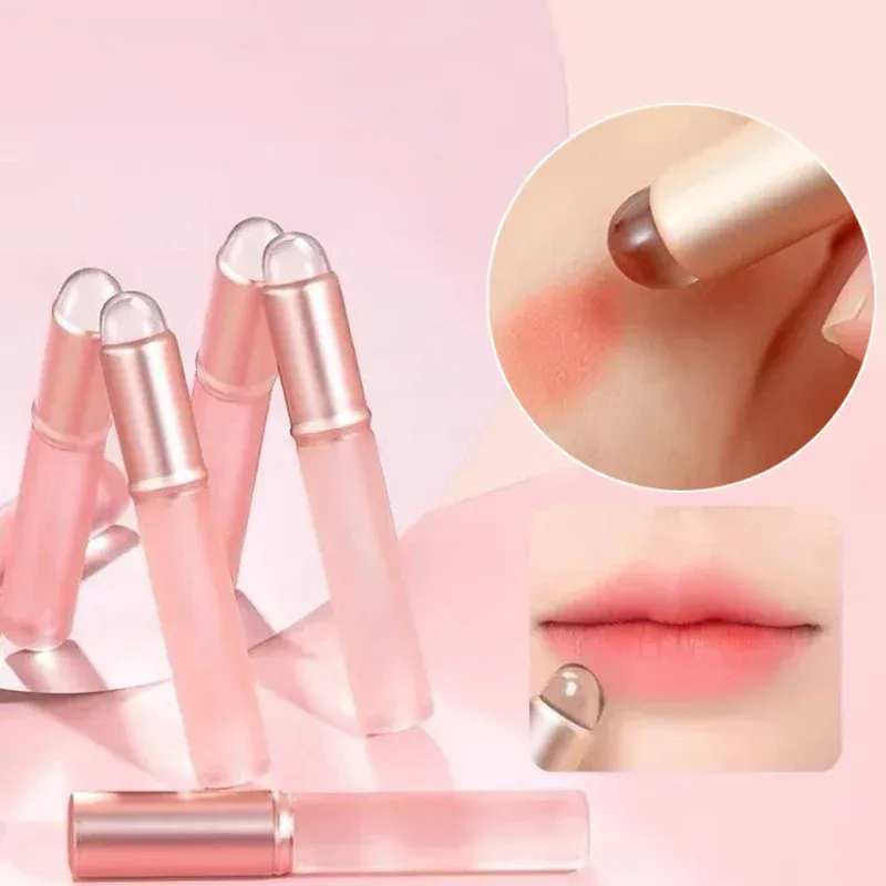 Atualizar escova de lábios de silicone com capa como pontas dos dedos batom florescendo escovas escova macia q multifuncional olho concea — image 1