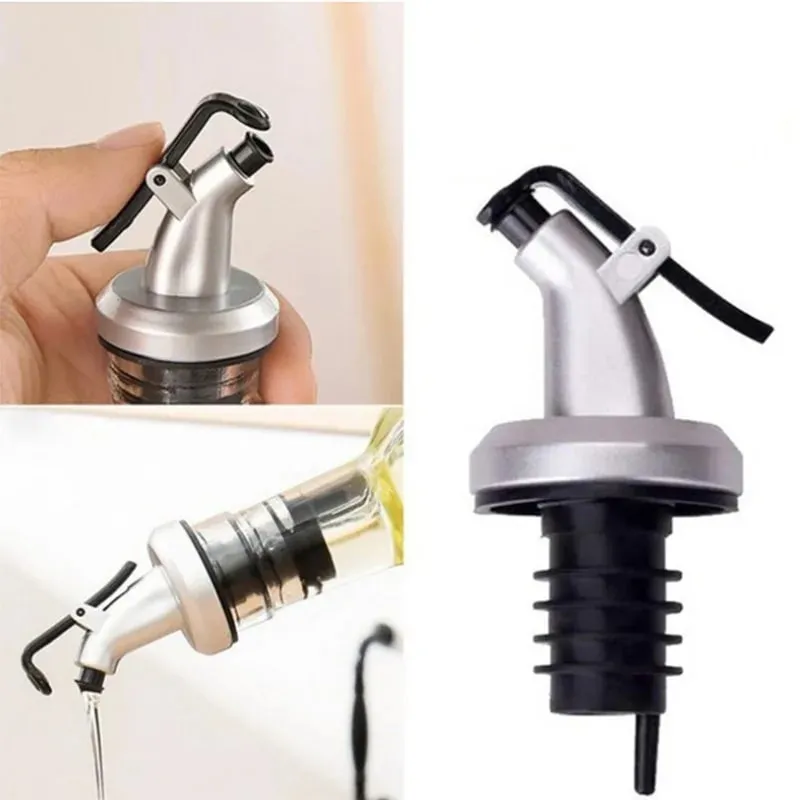 Garrafa dispensadora de azeite com tampa de vinho à prova de vazamento projetada para despejar bico de vinagre, molho de vinho ou salada, dispensador de garrafa de molho