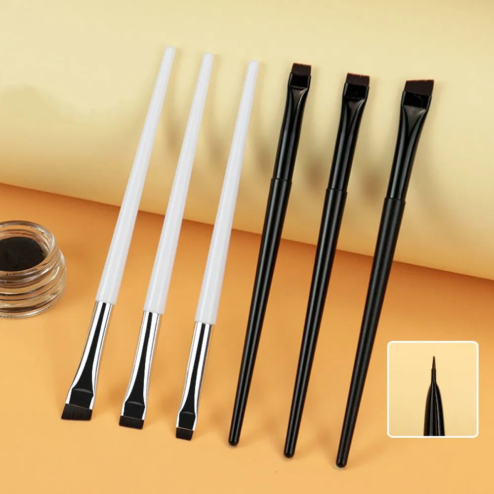 Up Tool Oblique Cosmetics Brush Beauty Blade Smink ecsetek Liner Szemöldökecset Szögletes Finom szemceruza ecsetek Lapos szemöldökecset
