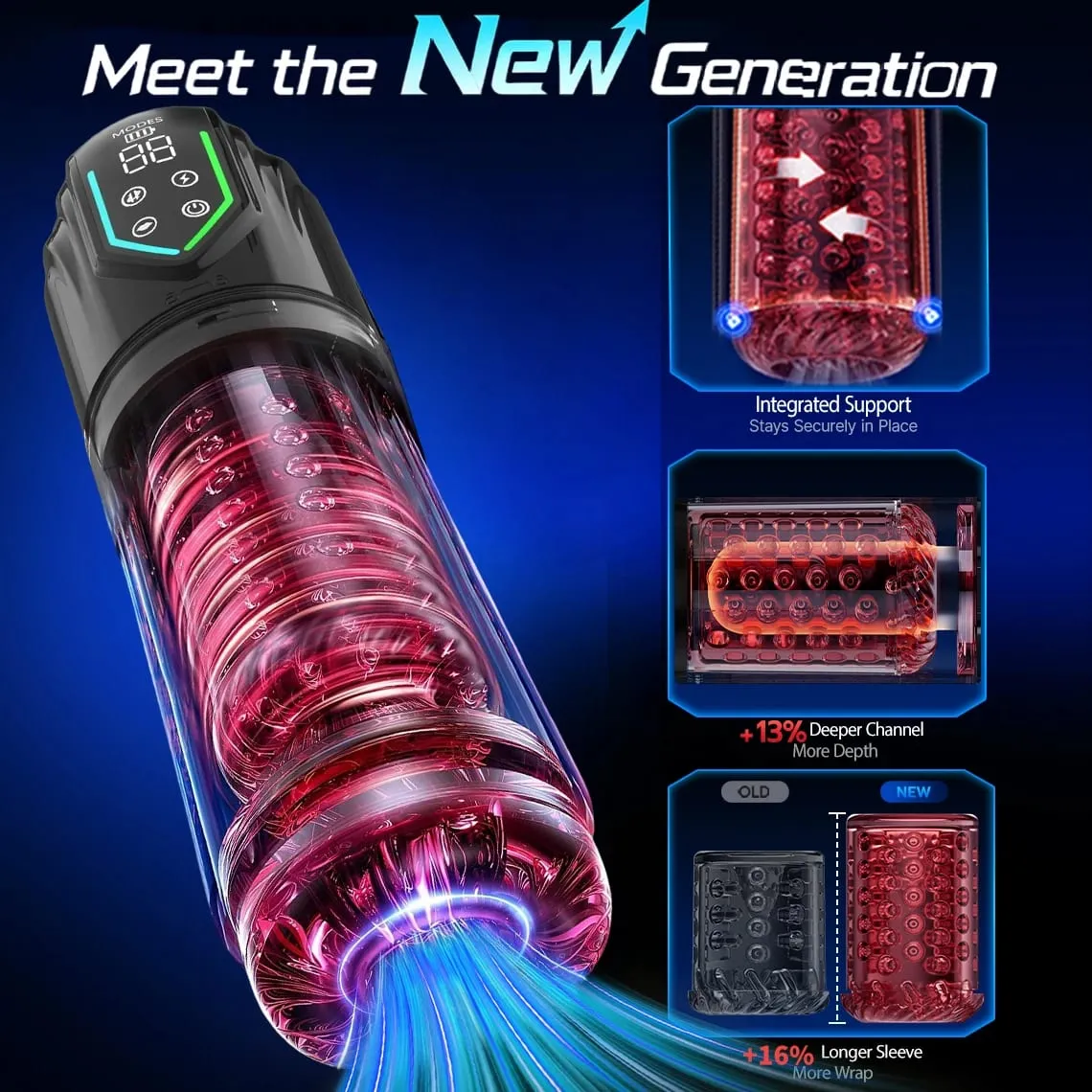 Automatic Male Masturbator Cup 7 Sucking Rotating Licking Modes Pocket Pussy Stroker Blowjob Penis Pump Sex Toys For Men