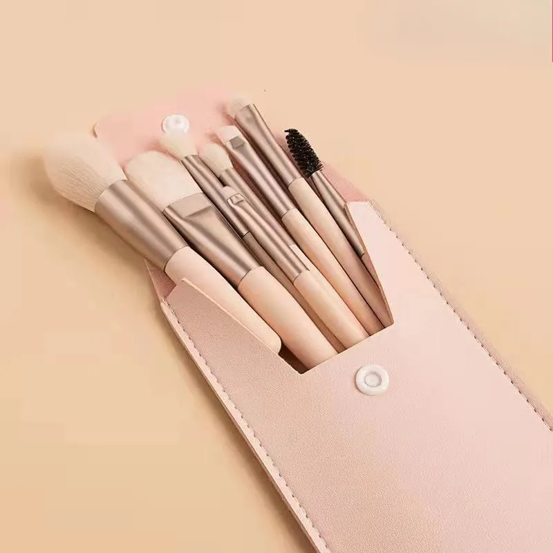 Pincéis de maquiagem para base, blush em pó, sombra, mistura, 8 peças, pincéis de maquiagem macios e fofos, ferramentas de beleza, pincéis de maquiagem, cosméticos