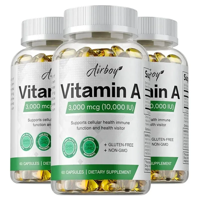 Vitamin A - Immune System & Reproductive Function Supports Healthy Skin & Eyes Antioxidant Activity
