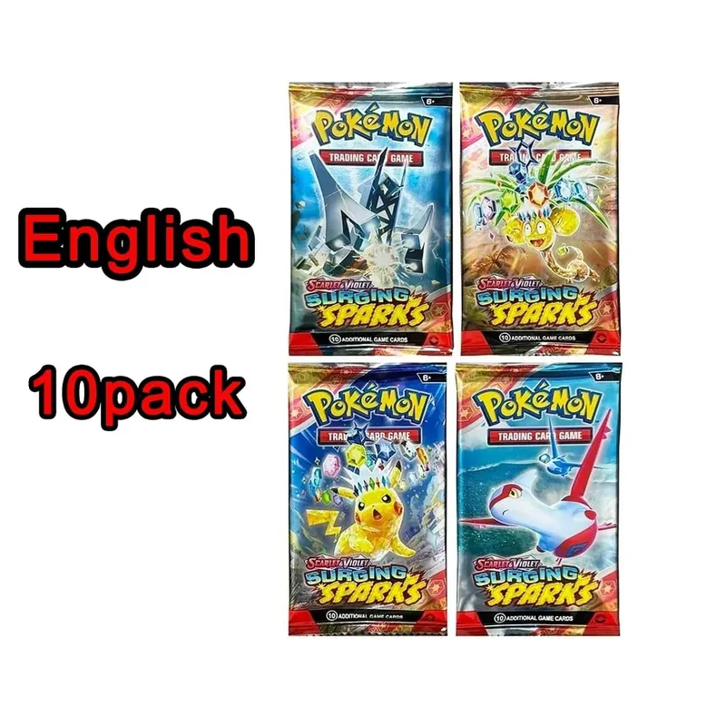** 360 unidades EnglishPokémonCards SunMoon Destinado PSrismatic Evolutions Scarlet Violet 151 PALDEAN Booster Battle Transaction Card