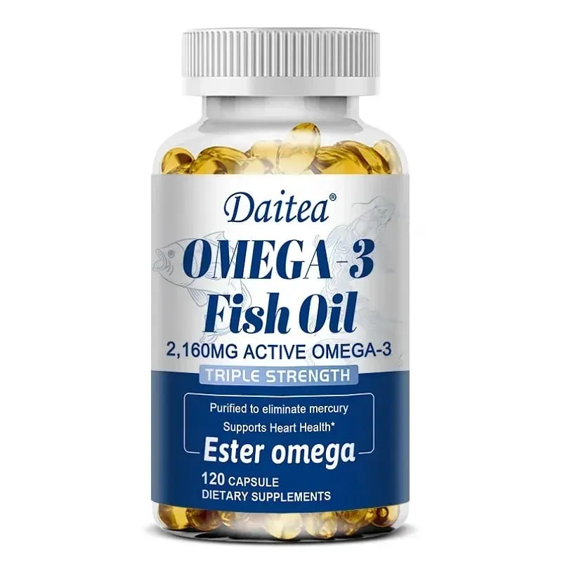 Omega 3 Fish Oil - EPA & DHA Highest Potency for Joint & Brain Support Heart Health Eyes