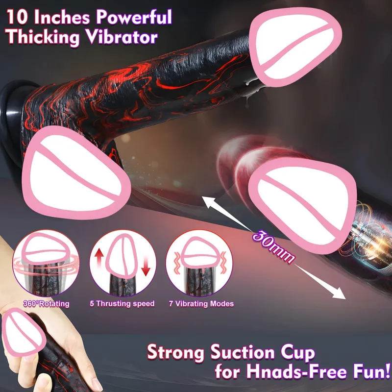 Vibrador giratório telescópico com controle remoto, para mulheres, silicone, iniciante, ponto g, estimulação com ventosa forte, brinquedos sexuais adultos