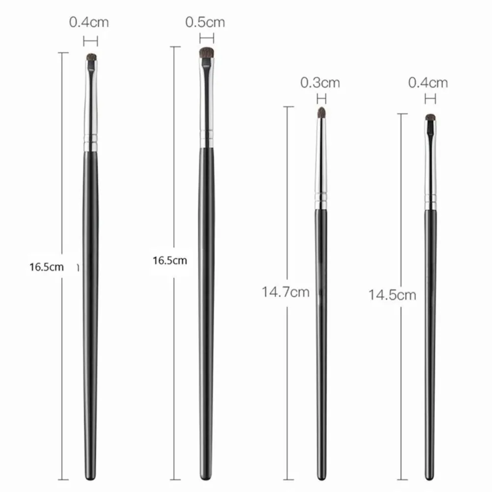 Pincéis macios e finos para sombra, manchas, delineador, pálpebras, iluminador, mentiroso, bicho da seda, ferramentas para maquiagem dos olhos