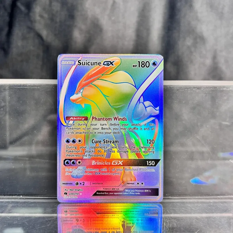 PKM Proxy Cards Classic Charizard Mew With Ex Single Cards Collection PTCG Suicune Gx Tyranitar Gx Lost Thunder Foil Card — image 17