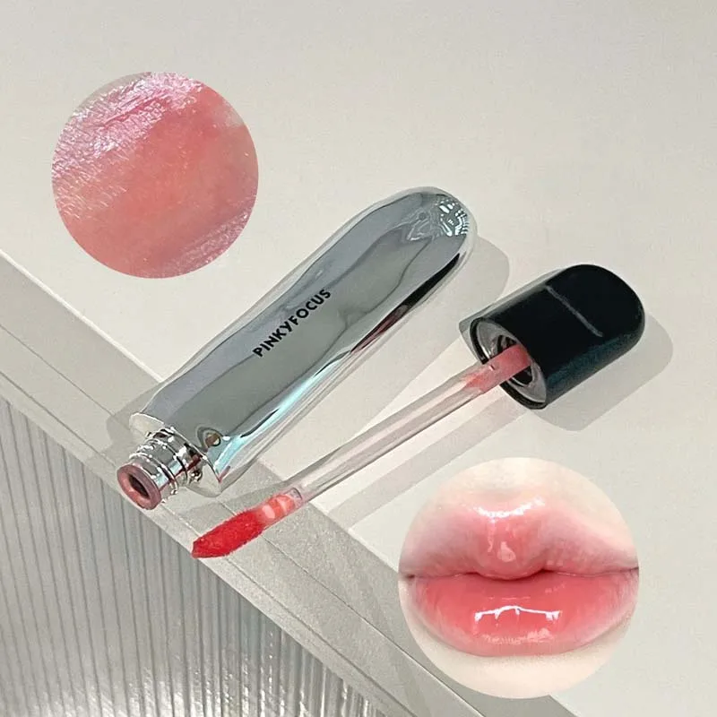 Nude Mirror Lip Gloss Clear Moisturizing Hydrating Water Light Jelly Plump Lip Glaze Oil Lipstick Tint Makeup Korean Cosmetics