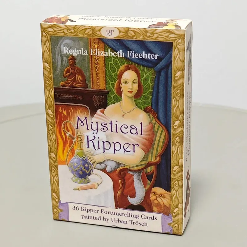 Mystical Kipper Deck 9*6cm 36 Pcs Oracle Cards with Keywords German System of Fortune Telling