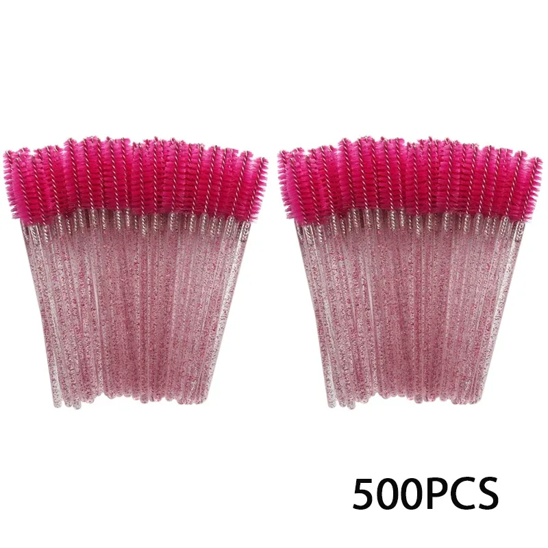 500 pçs escovas de chicote cílios extensão escova kits ferramenta de maquiagem para cílios rímel varinhas aplicador spoolers ferramentas atacadista