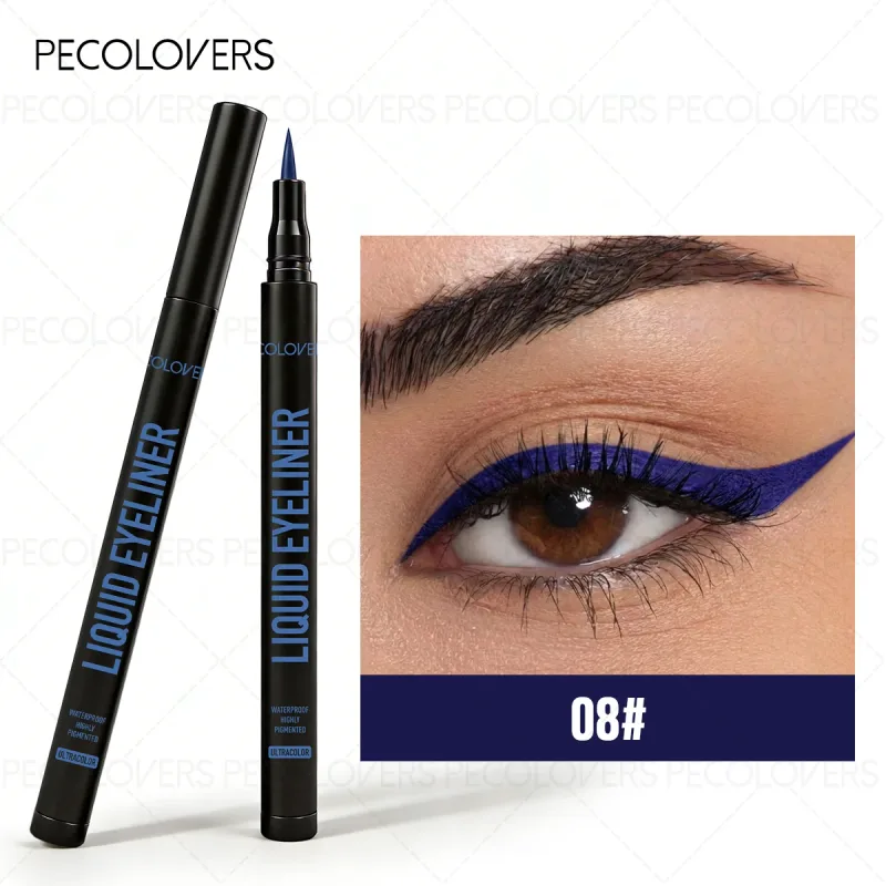 1 Pc Smooth Glide Liquid Eyeliner Pen - Waterproof Long-lasting Ultra-Fine Tip Water Eye Liner Pen Precision Slide Smudge-Proof