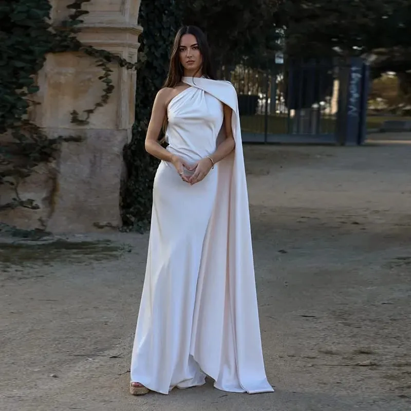 Elegant Ribbon Halter Dress Women Solid Off Shoulder Sleeveless Backless Slim Maxi Dresses 2025 Summer Autumn Party Robes Lady — image 14