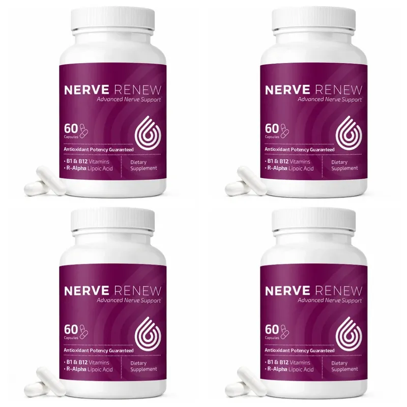 Suplemento avançado de suporte nervoso Nerve Renew - Alívio natural para desconforto nervoso com ácido R-alfa lipóico e complexo de vitamina B