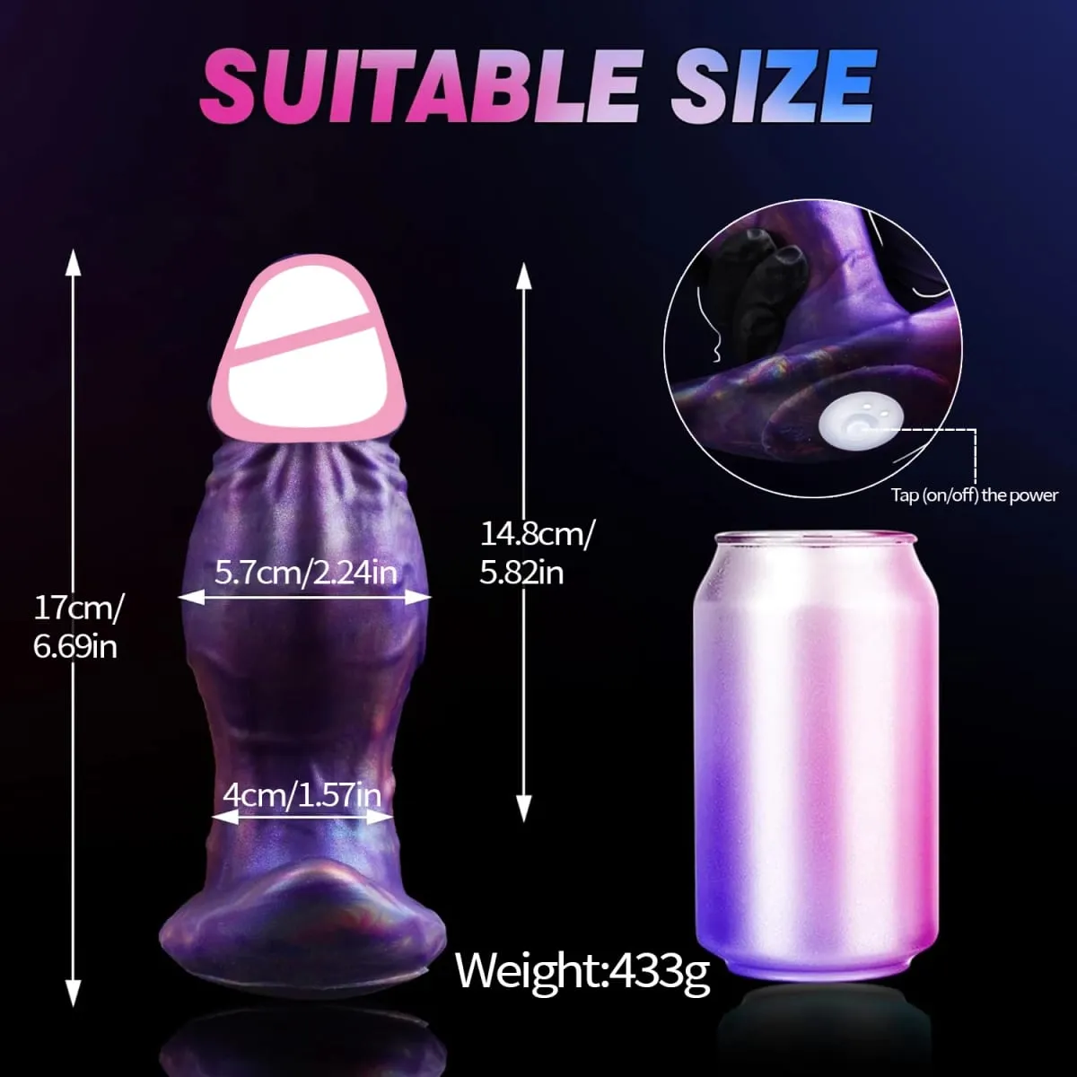 Plugue anal realista para bunda, vibrador de silicone com controle remoto, vibração de 10 frequências, massageador de próstata, plugue anal, brinquedo sexual adulto