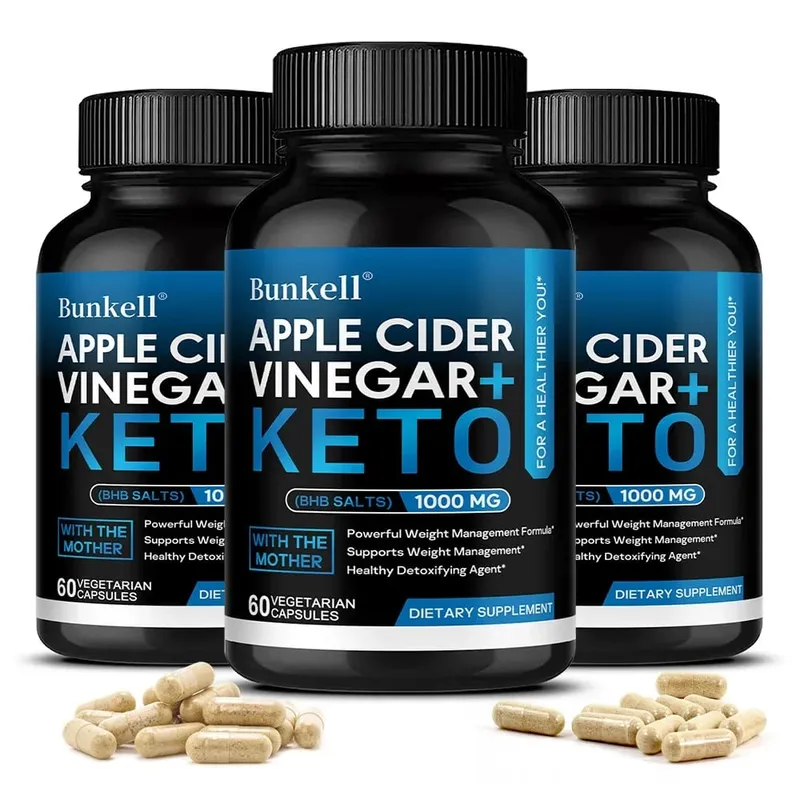 Keto 蘋果醋膠囊 1000 毫克支持代謝功能消化食慾管理和身體清潔 — image 11