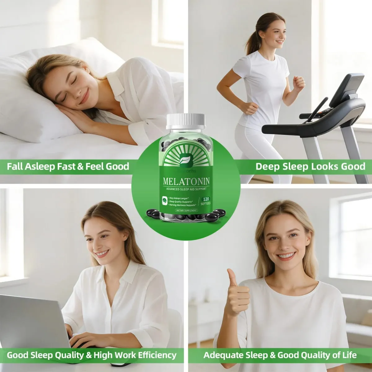 Melatonina 5mg Vitamina B6 Anti Stress Ferramentas Pílulas para Dormir Melatonina para Dormir Ficar Dormindo por Mais Tempo Para Adultos Beleza Saúde