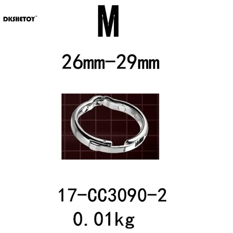 Metal s/m/l/xl tamanho atraso ejaculação pênis bondage anel de aço inoxidável masculino pênis bloqueio galo anel conjunto ereção brinquedos sexuais para homem — image 6