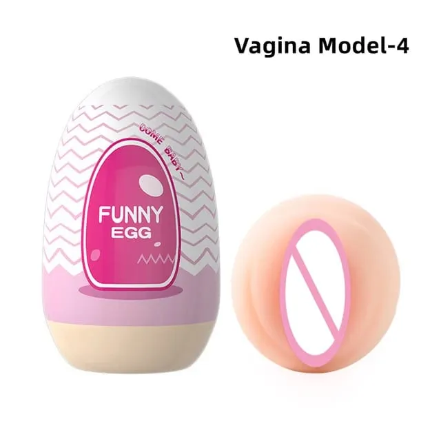 Copos masturbador ovo portátil estimulador pênis massageador de borracha macia adulto brinquedos sexuais para homens realista vagina bolso buceta